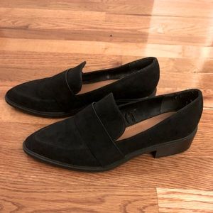 H&M Pointed Suede Loafers, Size 8